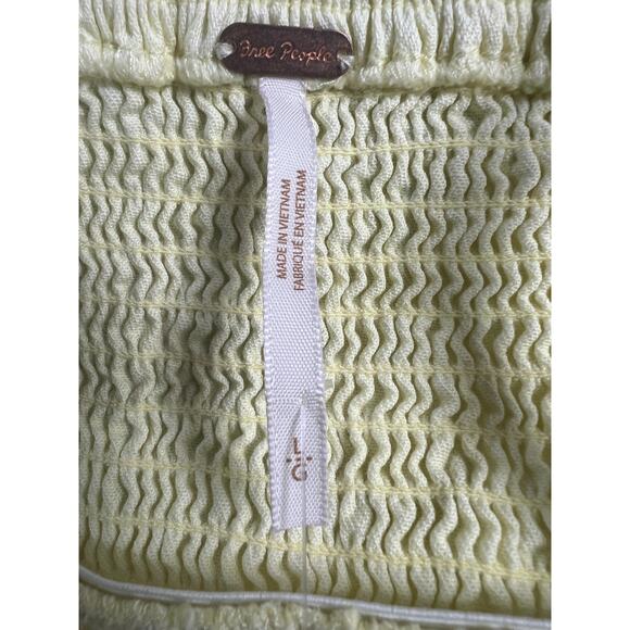 FREE PEOPLE WOMENS SIZE LARGE JUST JILL MAXI DRESS YELLOW BOHO NEW - Picture 4 of 13